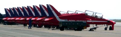 Red Arrows at RAF Valley.
