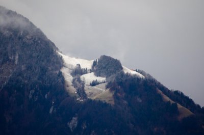 Mountain houses near Lake Lucerne