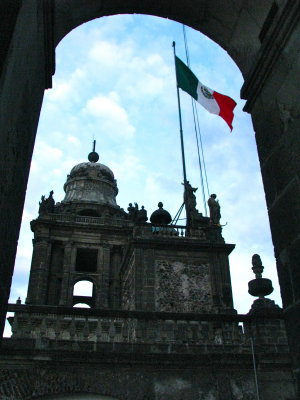 Mxico City's Cathedral right tower view from inside left tower