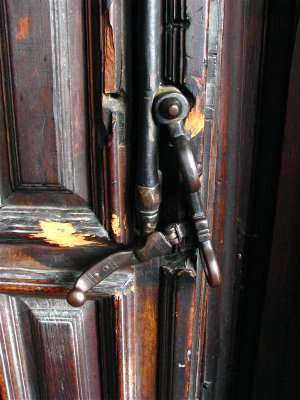 Ironwork on front's Door