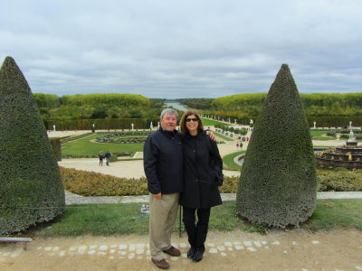 LD and Debbie at Versailles Gardens