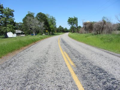Farm road in Chicota Texas