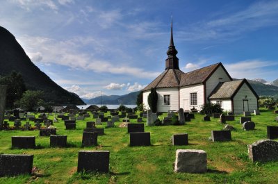 kerkje aan de Norddalfjord