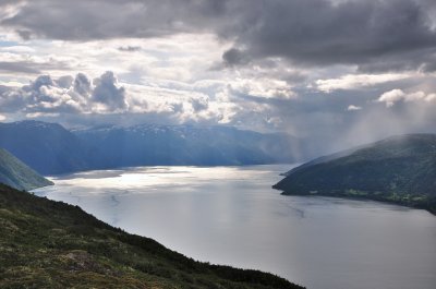 zicht op het Sognefjord