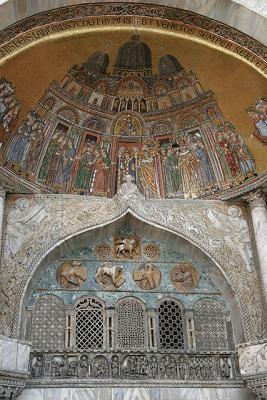 Marble and mosaics in Basilica San Marco