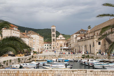 St. Stephen's Square, Cathedral and Mandrac (harbour), Hvar Town