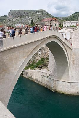 The Old Bridge (recently rebuilt after being destroyed in the 1991-96 war)
