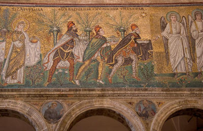 The Three Kings: mosaic in Church of Sant' Apollinare Nuovo