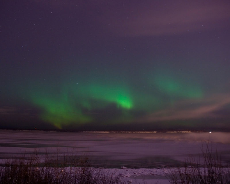 Aurora over Cook Inlet