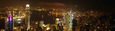 View from the Peak of Victoria Habour and Hong Kong
