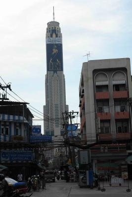 Streets of Bangkok - you will this tower in a lot of my photos, it is almost like it is the tallest building in BKK