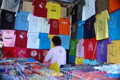 Chatuchak Market - cheap t-shirts, about $3 Canadian each
