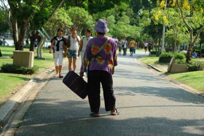 Chatuchak Park  - want to rent a mat to sit on?