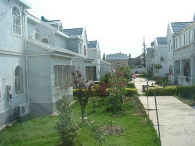 With small gardens, that some use for growing vegetables