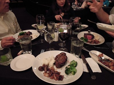 Business dinner: Steak