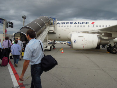 Fortunately air france didn't strike as in contrast to Lufthansa