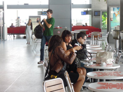 inside the airport