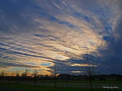 A SUNSET (WITH ICE CRYSTALS)