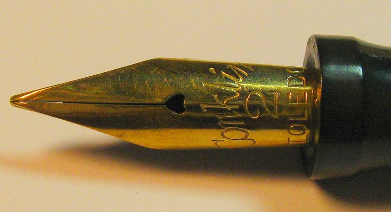 1920 Conklin ring top lever fill fountain pen nib