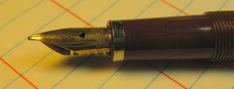 1920 Conklin vintage flex nib installed on the Noodler pistion filled pen