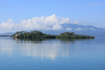 Rendova in the distance. Roviana Lagoon