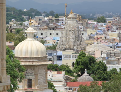 City Palace view of Jagdish temple