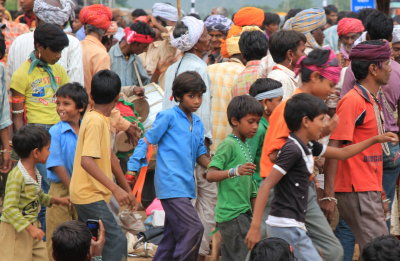 Happy boys outside Udaipur