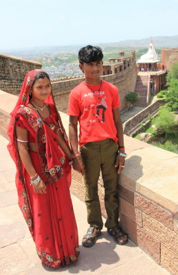 Young couple at Meherangarh Fort
