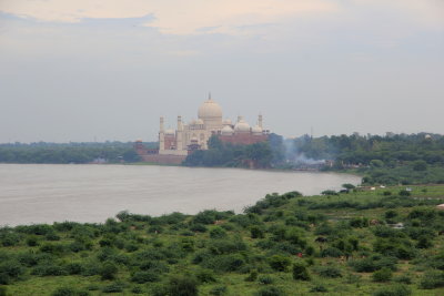 Taj Mahal seen from Agra Fort