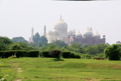 Taj Mahal seen from the Taj Nature Walk