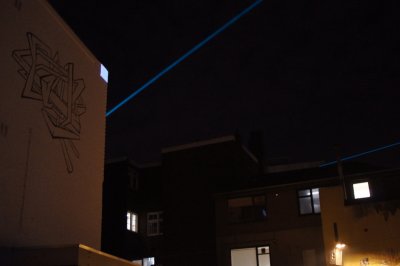Laserstraal tussen Van Abbe en TUe