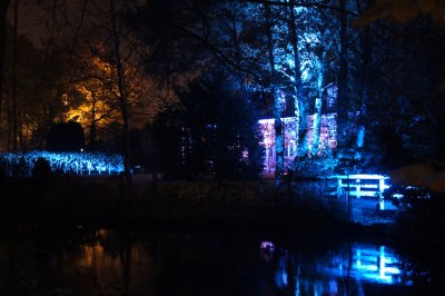 Villa verlicht