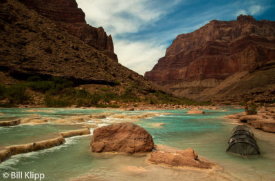 Fish trap in Little Colorado River at Grand Canyon  3