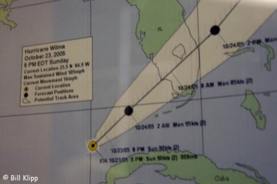 Storm Path Posting at National Weather Service Office Key West
