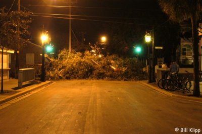 Duval St and Caroline St, debris pile