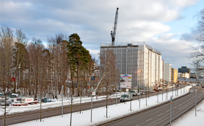 Bostadsomrdet Kista Grd vid Hanstavgen vxer