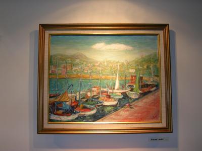 Italian boats  oil  16 x 20
