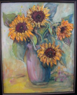  Sunflowers, oil 20x16
