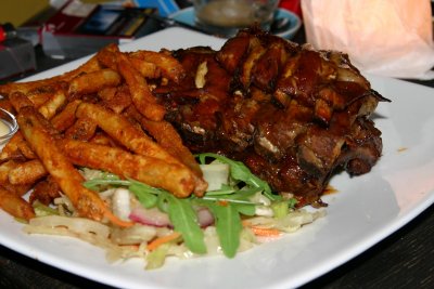 Ribs and fries