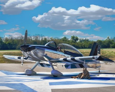 RV 8 WITH DOG