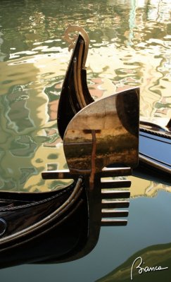 Reflection on a gondola