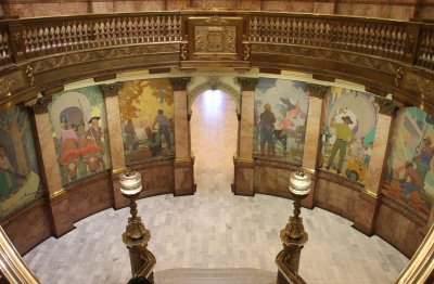 State Capitol Interior:  Murals about the importance of water in a semi-arid state