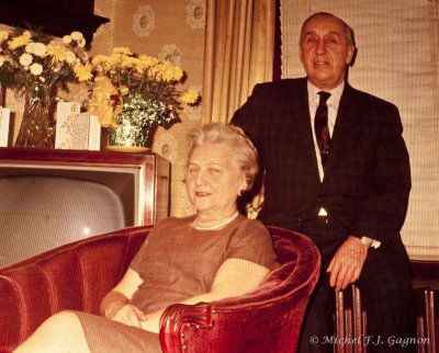 Mes grands-parents maternel-Huberte (ne Landry) et Dr. Euclide Lger