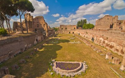 Stade du Palais Domitian / Stadium of Domitian's Palace (Colline Palatine Hill, Rome)