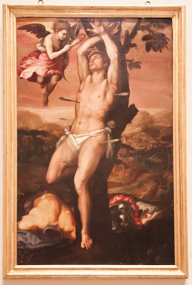 St. Sebastian receives the crown and palm of martyrs (circa 1575)