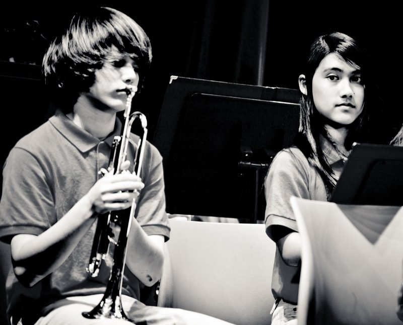 austin & hannah on trumpet