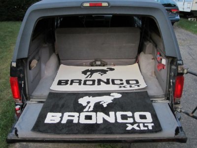 Custom Bronco Rugs 1