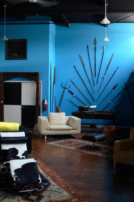 The blue room *