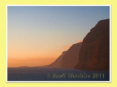 Evening over the cliffs at Los Gigantes