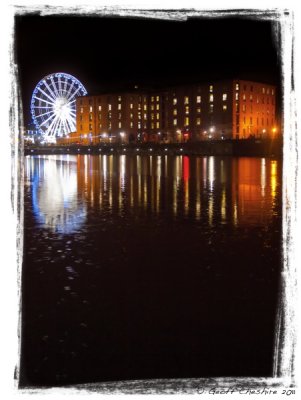 Albert Dock & The Liverpool Wheel at night (2)